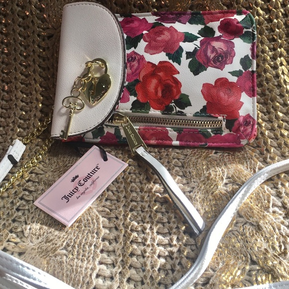 Juicy Couture Handbags - NWT Petite Rose Juicy Couture Crossbody Purse Bag